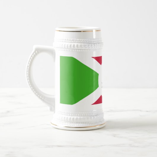 Mug avec le drapeau du Burundi (Gauche)
