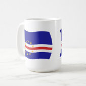 Mug avec le drapeau du Cap-Vert (Devant gauche)