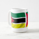 Mug avec le drapeau du Mozambique (Devant gauche)
