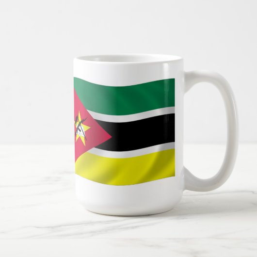 Mug avec le drapeau du Mozambique (Droite)