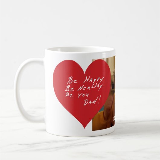 Mug avec le message de papa dans le ciel (Gauche)