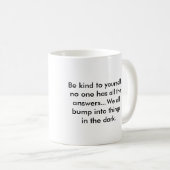 Mug avec le message - sois gentil avec toi-même (Devant droit)