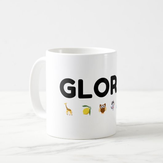 mug avec le nom Gloria (Devant gauche)
