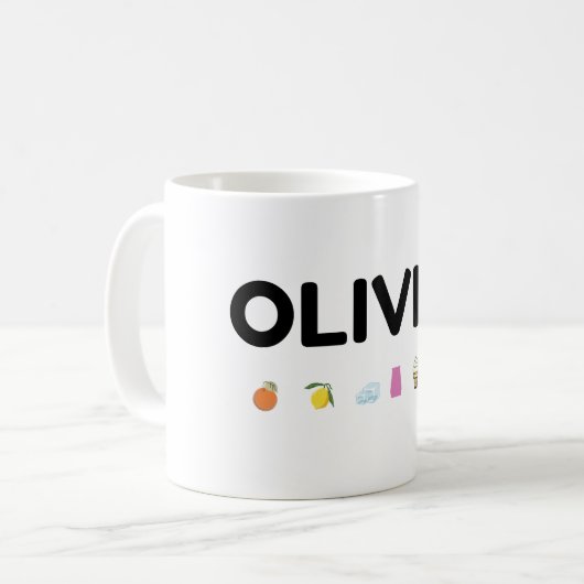 mug avec le nom Olivia (Devant gauche)