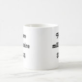 Mug avec le texte "Futur millionnaire" (Centre)