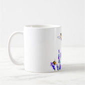 Mug avec les fleurs de printemps et les abeilles v (Gauche)