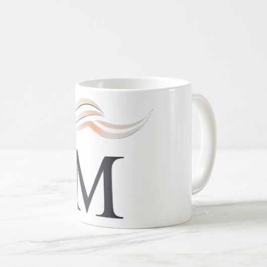Mug avec lettre de logo "M" (Devant droit)