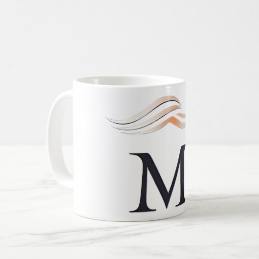 Mug avec lettre de logo "M" (Devant gauche)