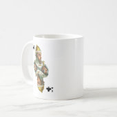 Mug avec l'image de la carte roi de la croix (Devant gauche)