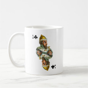 Mug avec l'image de la carte roi de la croix