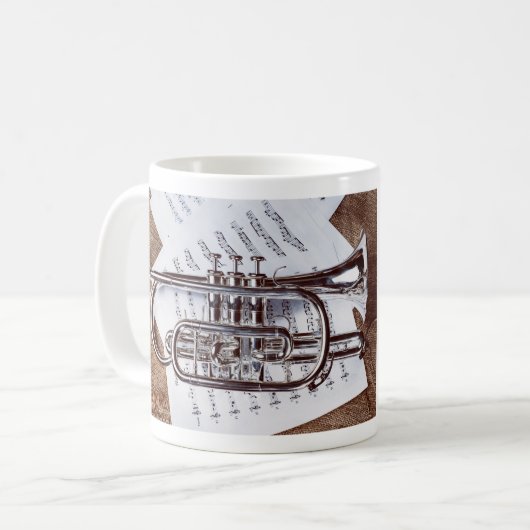 Mug avec l'image d'un cornet (Devant gauche)