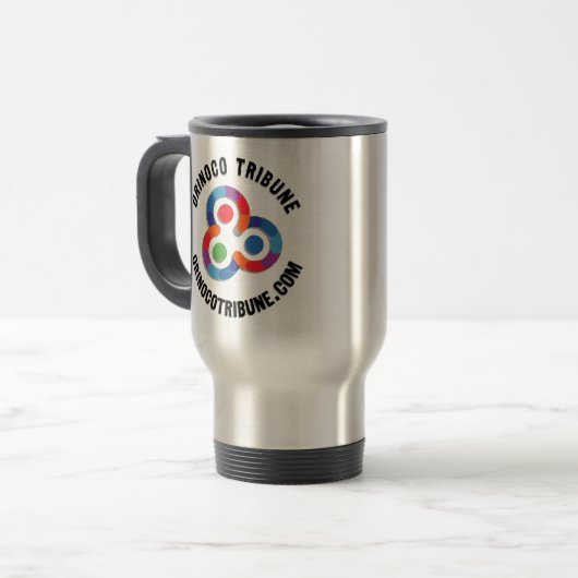 Mug avec logo arrondi (nom + url) (Devant gauche)