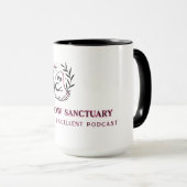 Mug avec logo complet rose et noir (Devant droit)
