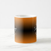 Mug Avec logo de votre entreprise, Orange Ombre (Centre)