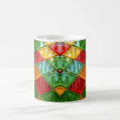 Mug avec losanges colorés aspect vitraux. (Centre)