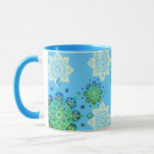 Mug avec médaillons colorés