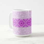 MUG AVEC MIX ART VIOLET COOL (Devant gauche)