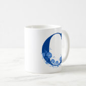 Mug avec Monogramme Floral C (Devant droit)