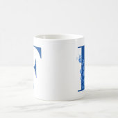 Mug avec Monogramme Floral LETTRE F (Centre)