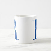Mug avec Monogramme Floral Lettre R (Centre)