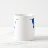 Mug avec Monogramme Floral Lettre V (Centre)