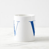 Mug Avec Monogramme Floral Lettre W (Centre)