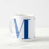 Mug Avec Monogramme Floral M (Devant gauche)