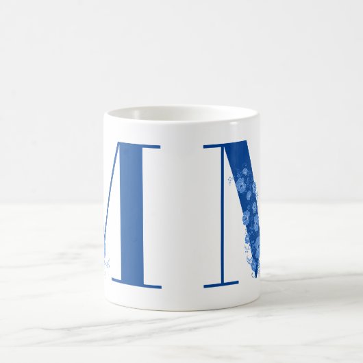 Mug Avec Monogramme Floral M (Centre)