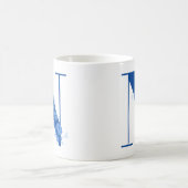 Mug avec monogramme lettre florale N (Centre)