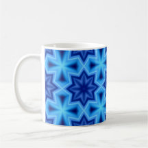 Mug avec motif bleu