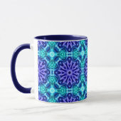 Mug avec motif bleu (Gauche)