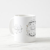 Mug avec nom de l'enseignant personnalisé – Année (Devant gauche)