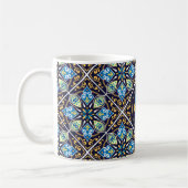 Mug Avec nom et initiale carreaux orientaux, Azulejos (Gauche)