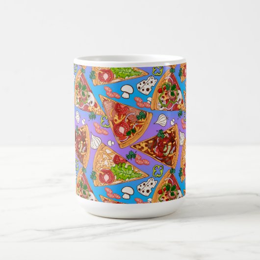 Mug Avec nom Funny pizza tranches (Centre)