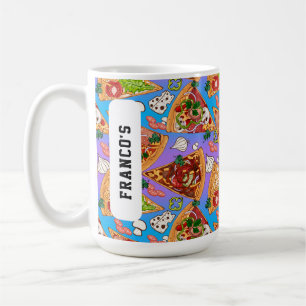 Mug Avec nom Funny pizza tranches