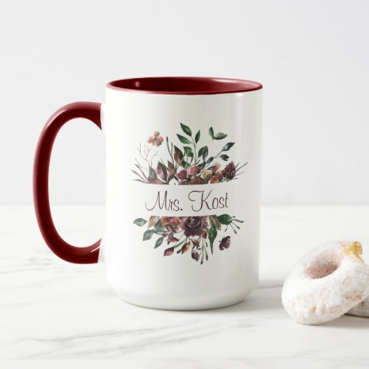 Mug avec nom personnalisé (Avec donut)