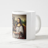Mug avec paire de paon sur le toit (Devant droit)