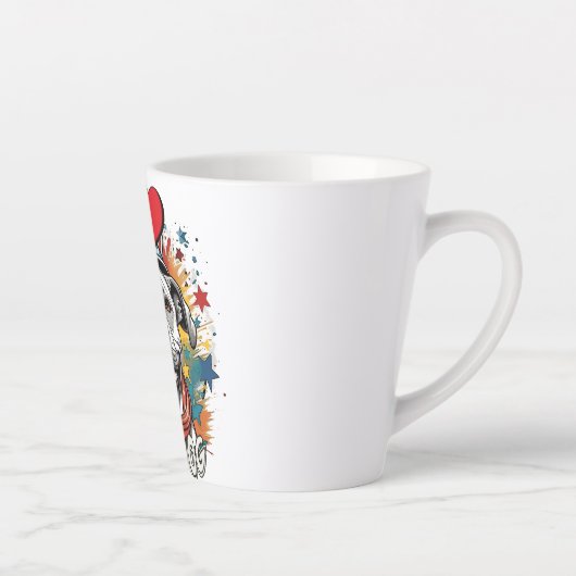 mug avec pitbull souriant (Droite)