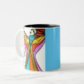 Mug avec pop art et ambiance positive (Devant gauche)
