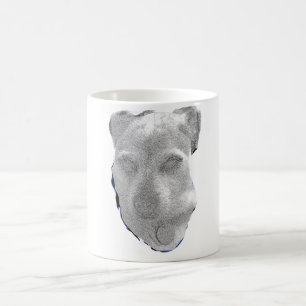 Mug avec portrait de chien personnalisé – Graphite