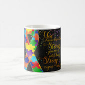 Mug avec Ruban de Sensibilisation à l'Autisme - On (Centre)