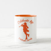 Mug avec silhouette orange (Centre)