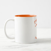 Mug avec silhouette orange (Gauche)