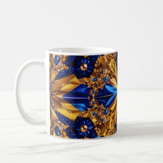 Mug avec Suède Couleurs Design (Gauche)