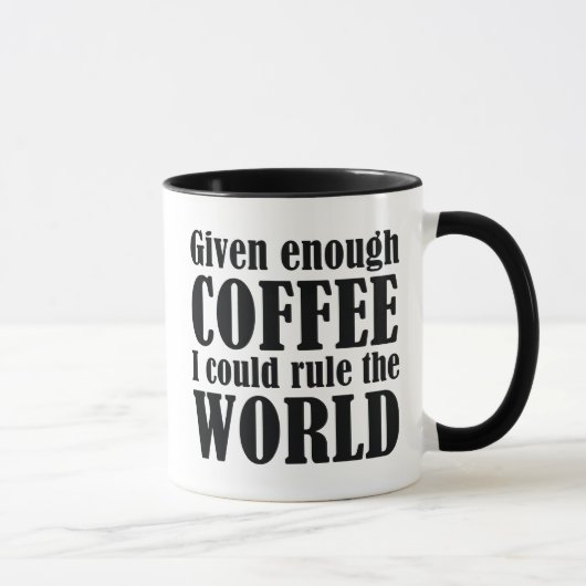 Mug Avec Suffisamment De Café Je Pourrais Diriger Le M (Droite)