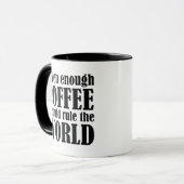 Mug Avec Suffisamment De Café Je Pourrais Diriger Le M (Devant gauche)