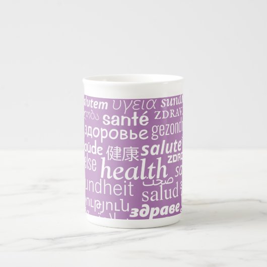 Mug avec texte de santé (Devant)