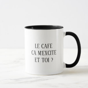 Mug avec texte humoristique.