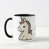 mug avec un design licorne (Gauche)