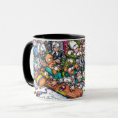 Mug avec un dessin animé sur la colombie (Devant gauche)